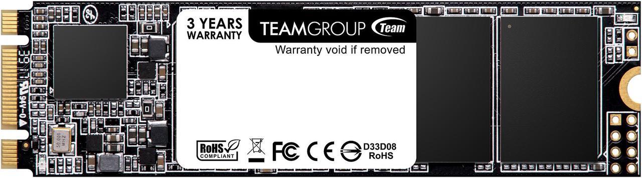 TEAMGROUP MS30 512GB with SLC Cache 3D NAND TLC M.2 2280 SATA III 6Gb/s Internal Solid State Drive SSD (Read/Write Speed up to 530/430 MB/s) Compatible with Laptop & PC Desktop TM8PS7512G0C101