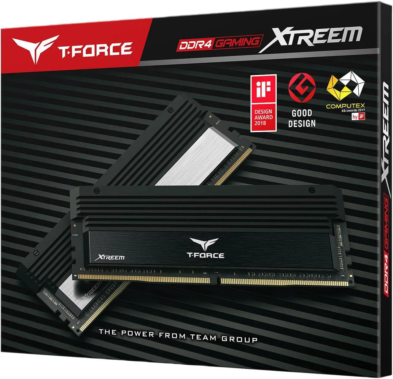 Alt view image 4 of 4 - Team T-Force XTREEM 16GB (2 x 8GB) DDR4 4500 (PC4 36000) Desktop Memory Model TXKD416G4500HC18EDC01