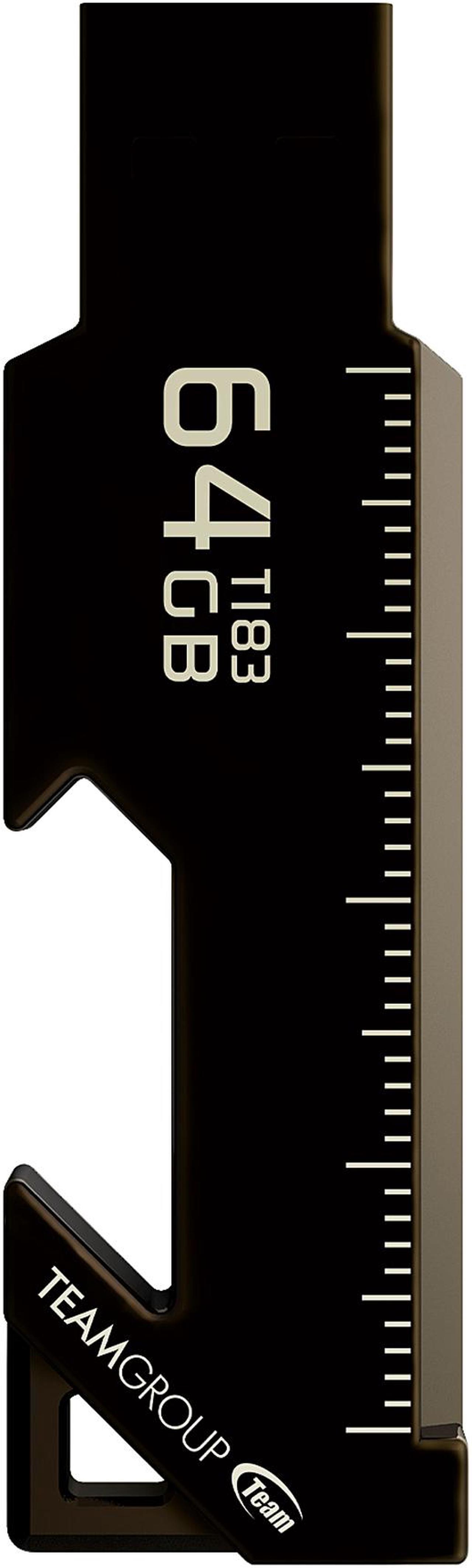 TEAM 64GB T183 USB 3.2 Gen 1 Flash Drive, Speed Up to 100MB/s (TT183364GF01)