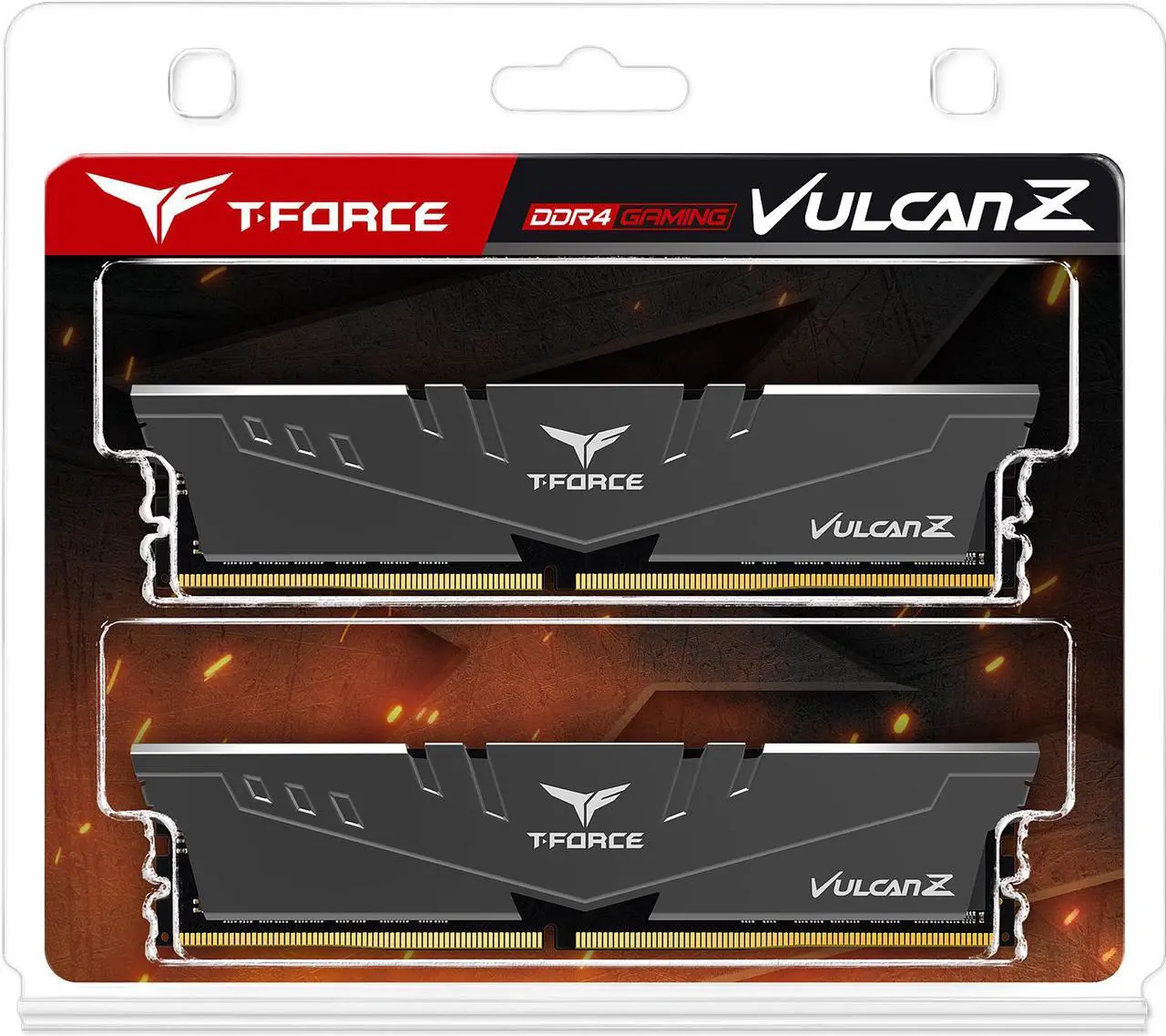 Alt view image 3 of 3 - Team T-FORCE VULCAN Z 16GB (2 x 8GB) DDR4 2666 (PC4 21300) Desktop Memory Model TLZGD416G2666HC18HDC01