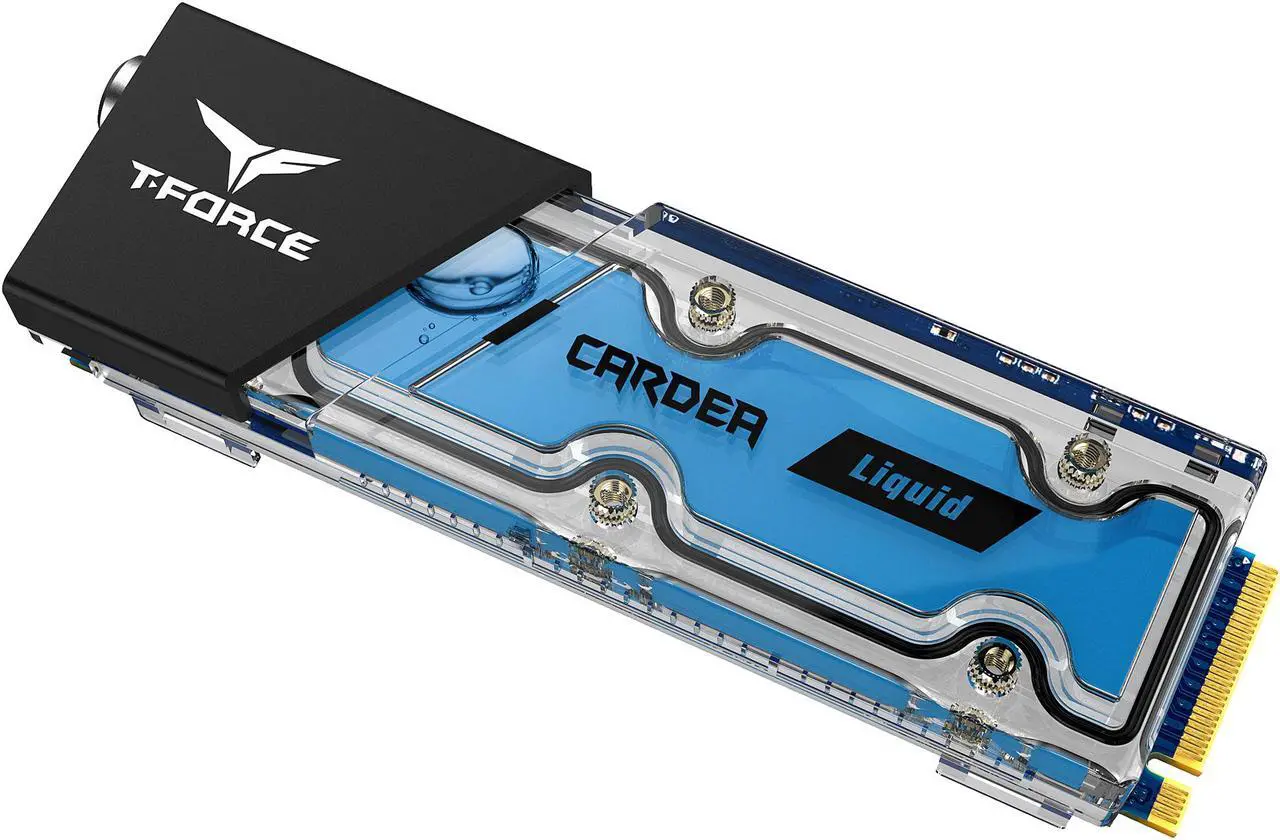 Alt view image 3 of 4 - Team Group T-Force Cardea Liquid M.2 2280 512GB PCIe 3.0 x4 with NVMe 1.3 Internal Solid State Drive (SSD) TM8FP5512G0C119