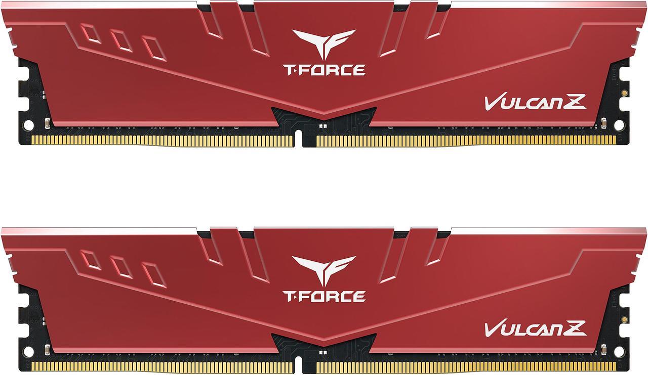 Team T-FORCE VULCAN Z 32GB (2 x 16GB) 288-Pin PC RAM DDR4 3600 (PC4 28800) Desktop Memory Model TLZRD432G3600HC18JDC01