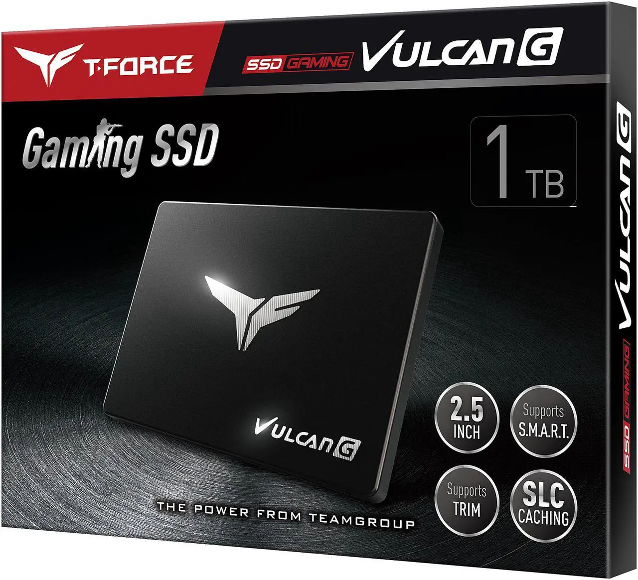 Alt view image 4 of 10 - Team Group T-FORCE VULCAN G 2.5" 1TB SATA III 3D NAND Internal Solid State Drive (SSD) T253TG001T3C301