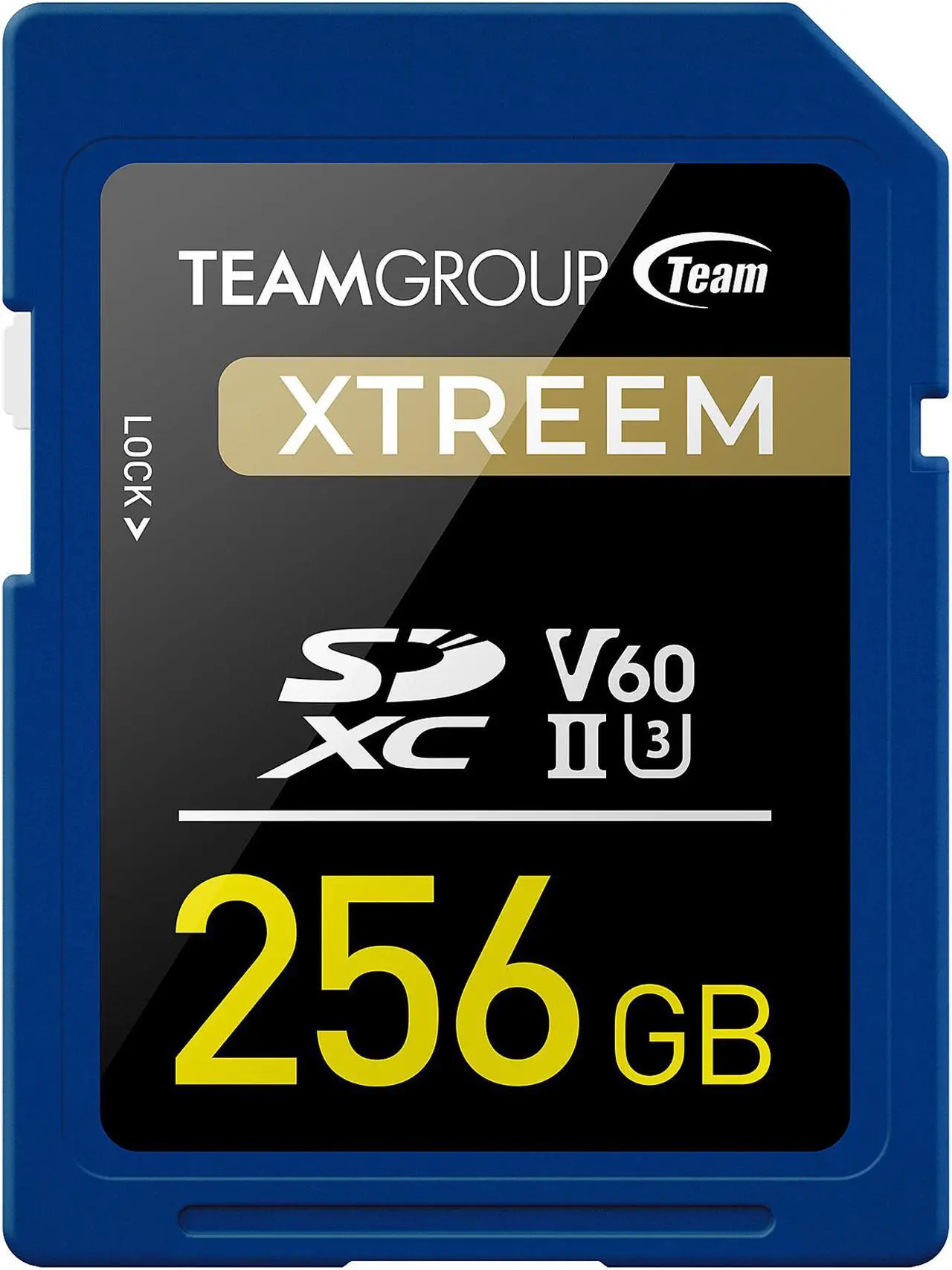 Main image of Team Group 256GB Xtreem SD Card UHS-II / U3 / V60 Read/Write Speed Up to 250/120MB/s (TXSDXC256GIIV6001)