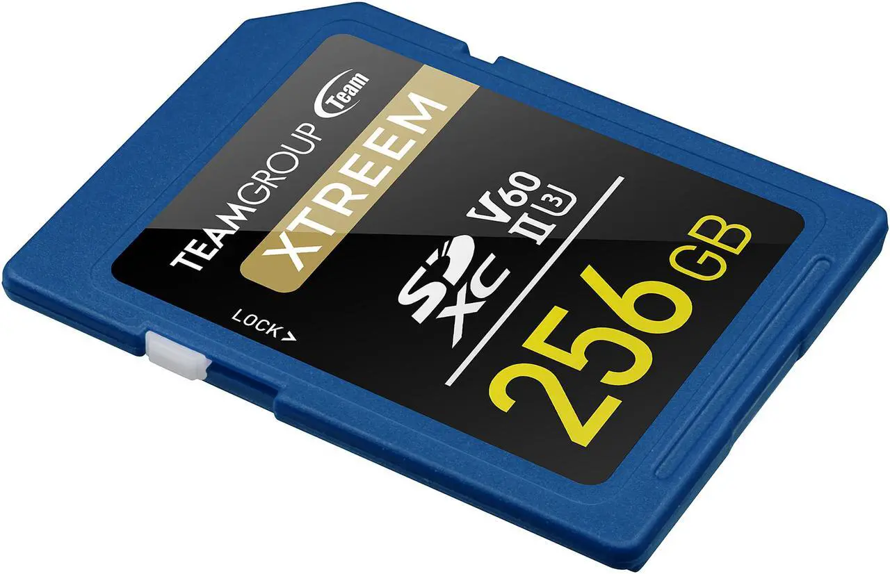 Alt view image 2 of 3 - Team Group 256GB Xtreem SD Card UHS-II / U3 / V60 Read/Write Speed Up to 250/120MB/s (TXSDXC256GIIV6001)