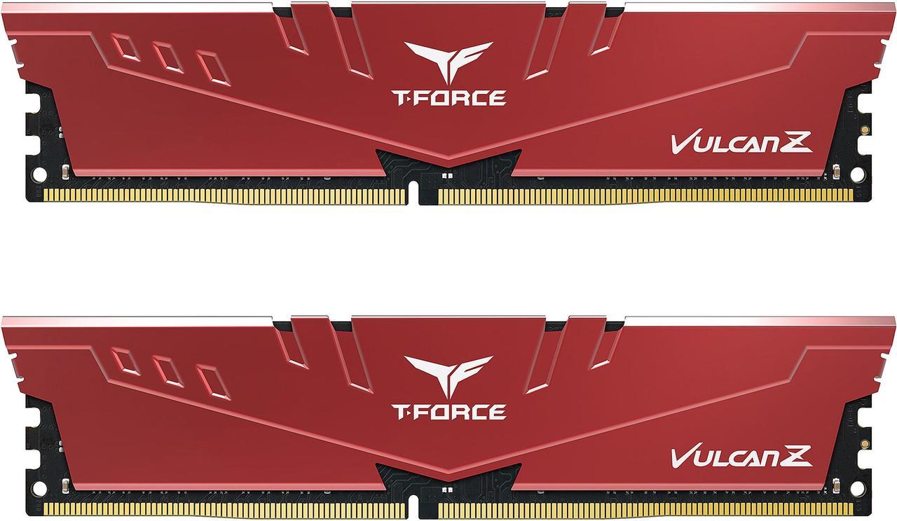 Team T-FORCE VULCAN Z 16GB (2 x 8GB) DDR4 3200 (PC4 25600) Desktop Memory Model TLZRD416G3200HC16FDC01