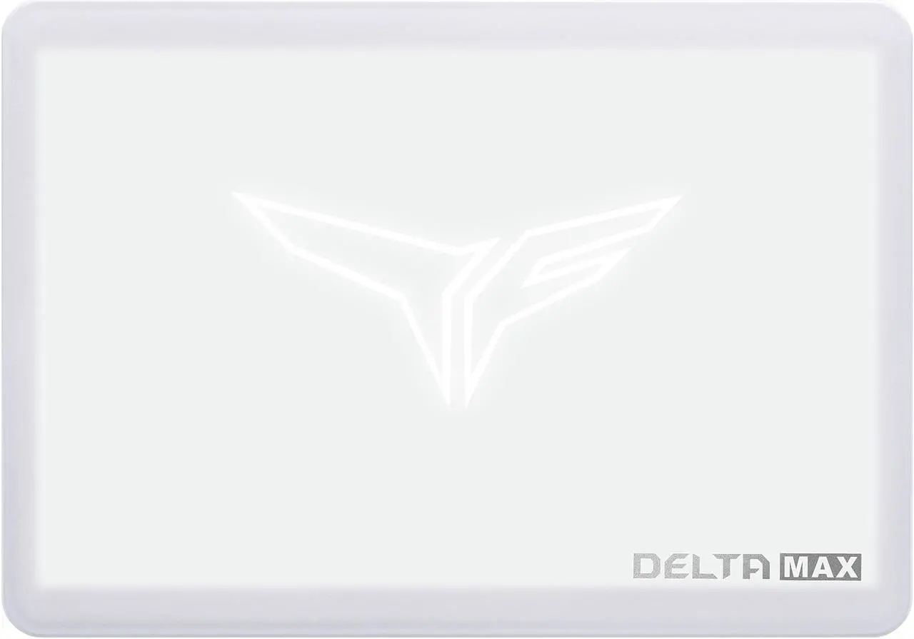 Alt view image 2 of 5 - Team Group T-FORCE DELTA MAX WHITE RGB 2.5" 1TB SATA III 3D NAND Internal Solid State Drive (SSD) T253TM001T3C402