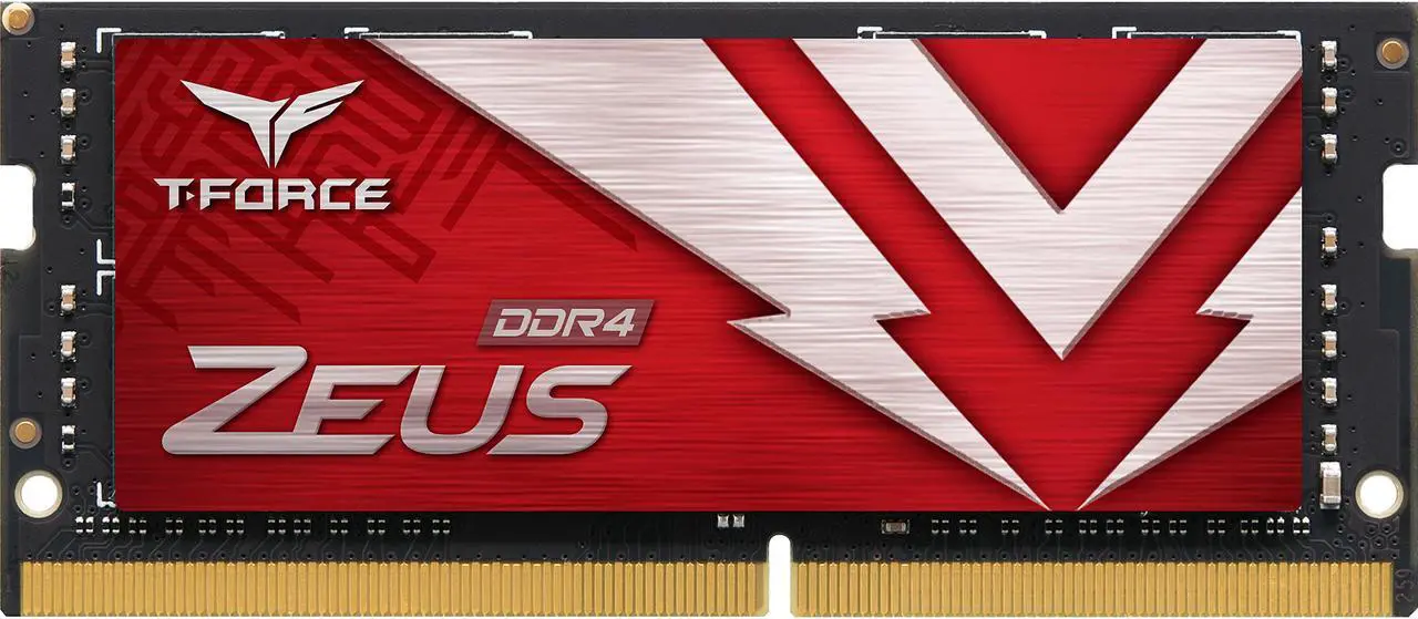 Main image of Team T-FORCE ZEUS 64GB (2 x 32GB) 260-Pin DDR4 SO-DIMM DDR4 3200 (PC4 25600) Laptop Memory Model TTZD464G3200HC22DC-S01