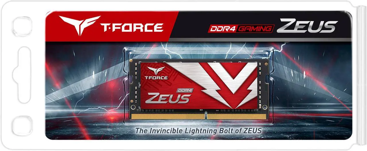 Alt view image 3 of 3 - Team T-FORCE ZEUS 64GB (2 x 32GB) 260-Pin DDR4 SO-DIMM DDR4 3200 (PC4 25600) Laptop Memory Model TTZD464G3200HC22DC-S01