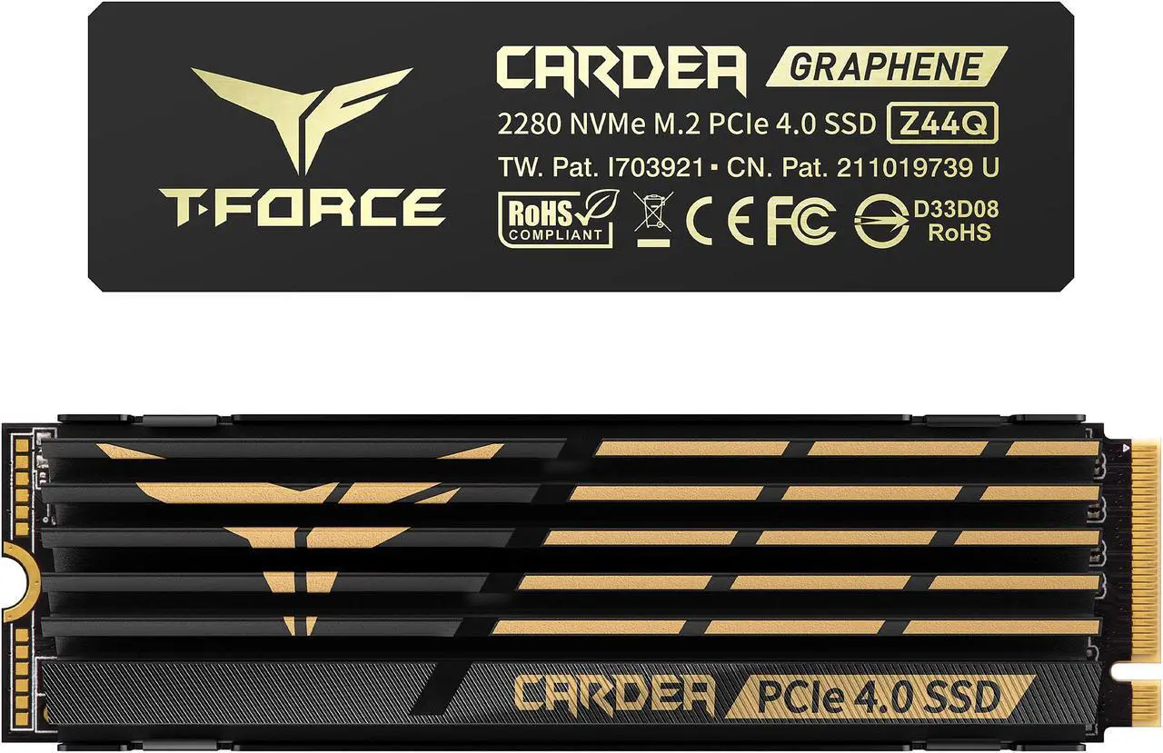 Main image of Team Group T-FORCE CARDEA Z44Q M.2 2280 2TB PCIe Gen4.0 x4, NVMe 1.4 Internal Solid State Drive (SSD) TM8FPQ002T0C327