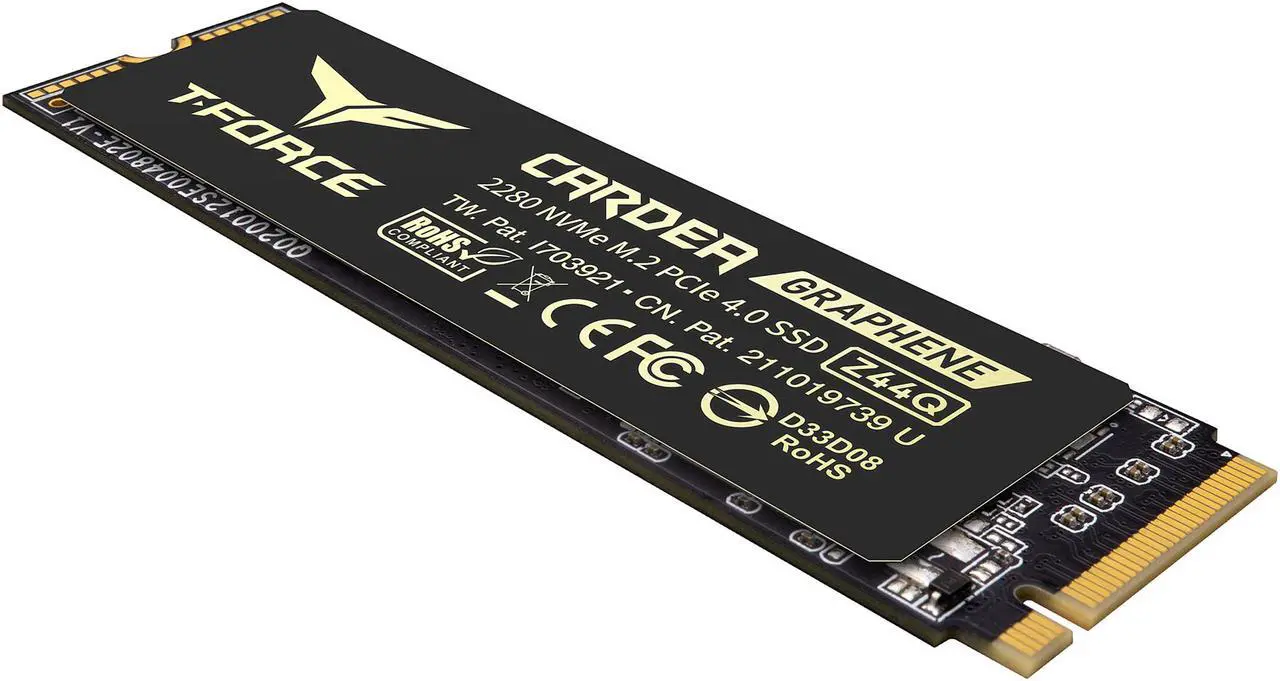 Alt view image 4 of 4 - Team Group T-FORCE CARDEA Z44Q M.2 2280 2TB PCIe Gen4.0 x4, NVMe 1.4 Internal Solid State Drive (SSD) TM8FPQ002T0C327