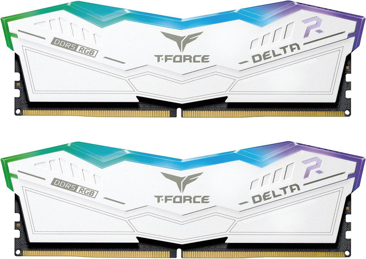 Team T-Force Delta RGB 32GB (2 x 16GB) 288-Pin PC RAM DDR5 7200 (PC5 57600) Desktop Memory Model FF4D532G7200HC34ADC01