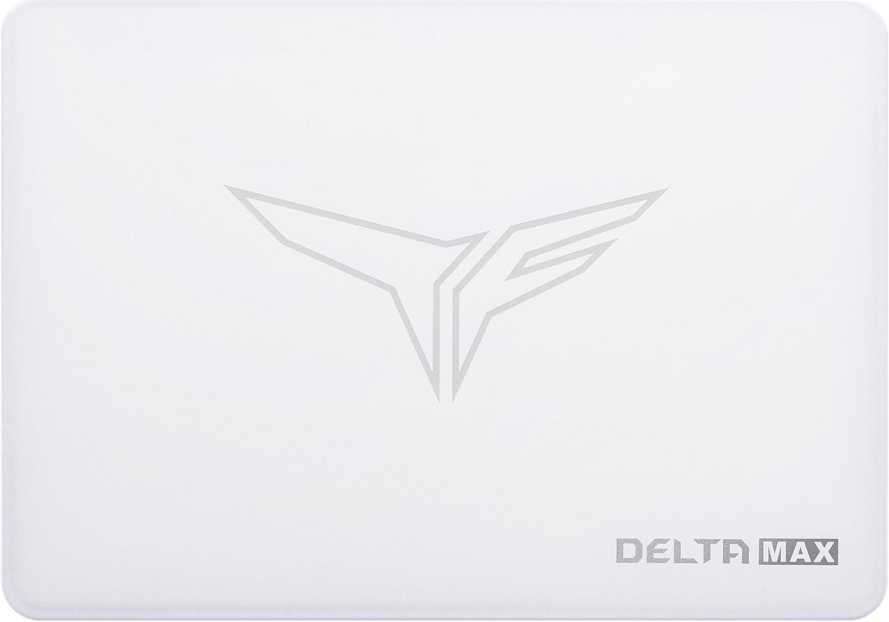 Team Group T-FORCE DELTA MAX WHITE RGB LITE 2.5" 512GB SATA III 3D NAND Internal Solid State Drive (SSD) T253TM512G0C425