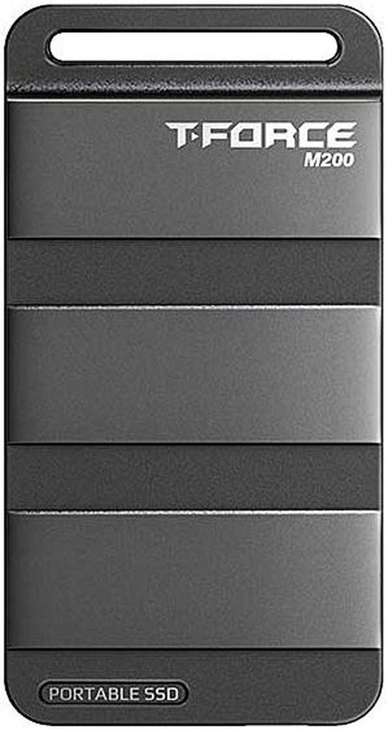 Team Group T-FORCE M200 500GB Portable SSD USB3.2 Gen 2x2 Type-C, Read/Write 2000MB/s Compatible with PS5 & Xbox & Chrome OS (T8FED9500G0C102)