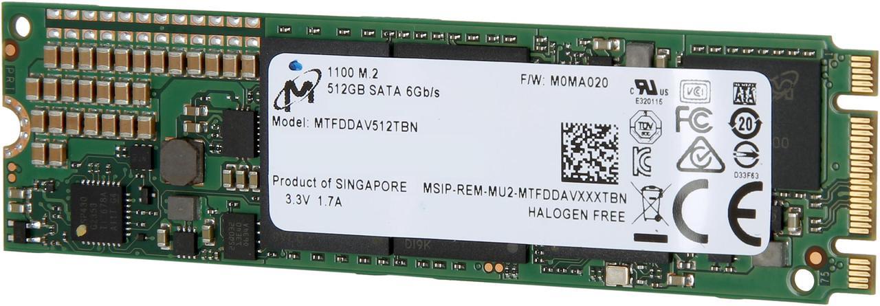 Micron 1100 M.2 2280 512GB SATA III TLC MTFDDAV512TBN-1AR1ZABYY