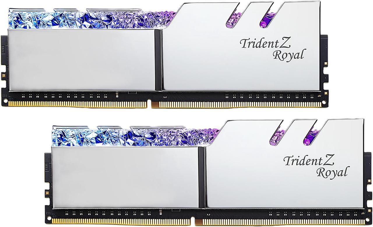 Main image of G.SKILL Trident Z Royal Series 64GB (2 x 32GB) 288-Pin PC RAM DDR4 4000 (PC4 32000) Desktop Memory Model F4-4000C18D-64GTRS