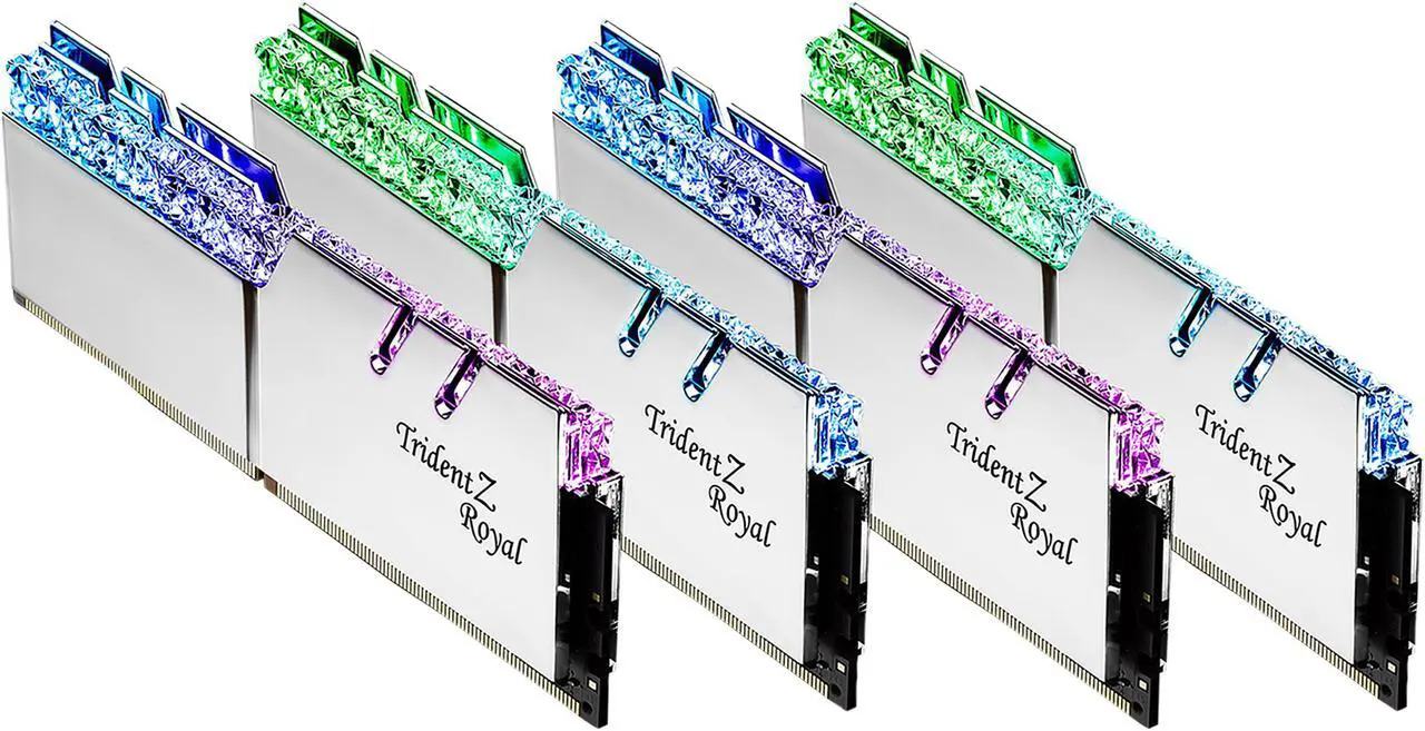Main image of G.SKILL Trident Z Royal Series 128GB (4 x 32GB) DDR4 4000 (PC4 32000) Desktop Memory Model F4-4000C18Q-128GTRS