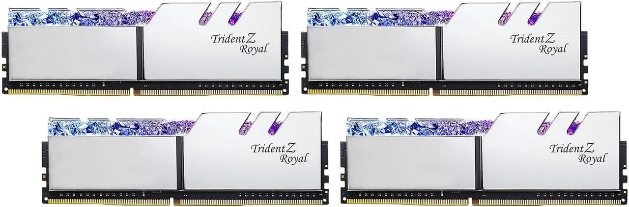 Alt view image 2 of 4 - G.SKILL Trident Z Royal Series 128GB (4 x 32GB) DDR4 4000 (PC4 32000) Desktop Memory Model F4-4000C18Q-128GTRS