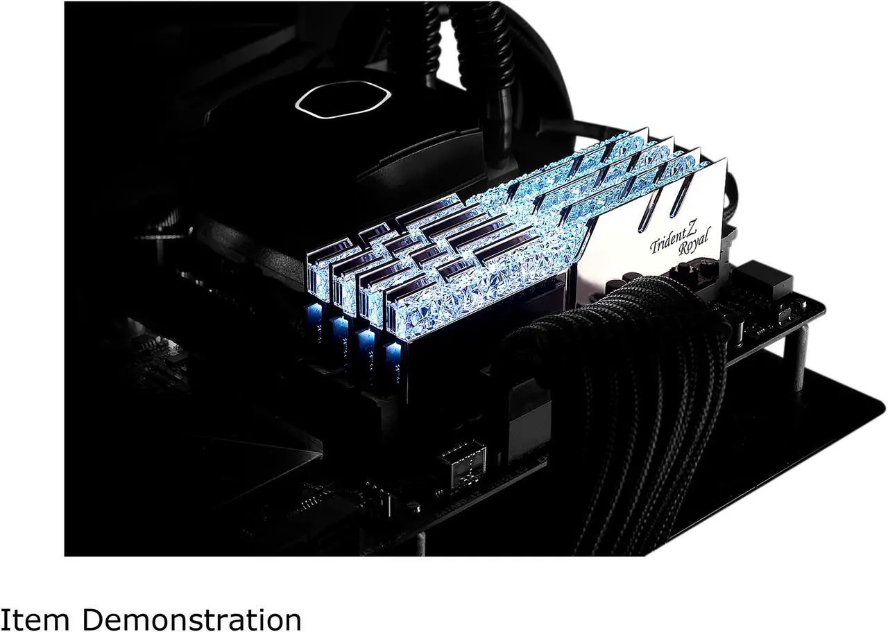 Alt view image 4 of 4 - G.SKILL Trident Z Royal Series 128GB (4 x 32GB) DDR4 4000 (PC4 32000) Desktop Memory Model F4-4000C18Q-128GTRS