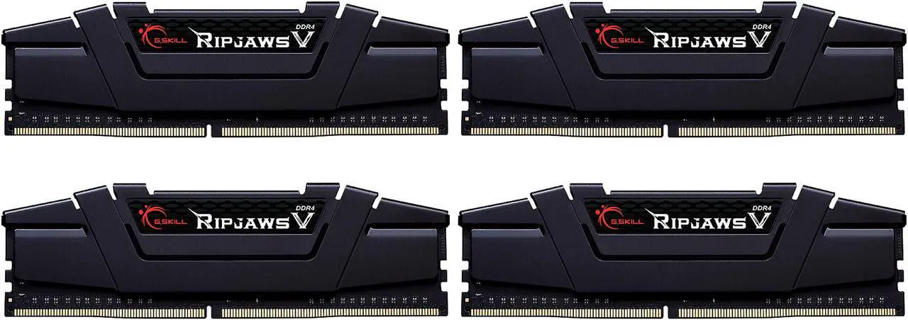 Main image of G.SKILL Ripjaws V Series 64GB (4 x 16GB) 288-Pin PC RAM DDR4 3600 (PC4 28800) Desktop Memory Model F4-3600C14Q-64GVK