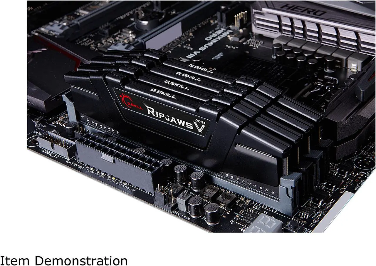 Alt view image 2 of 2 - G.SKILL Ripjaws V Series 32GB (4 x 8GB) 288-Pin PC RAM DDR4 4000 (PC4 32000) Desktop Memory Model F4-4000C18Q-32GVK
