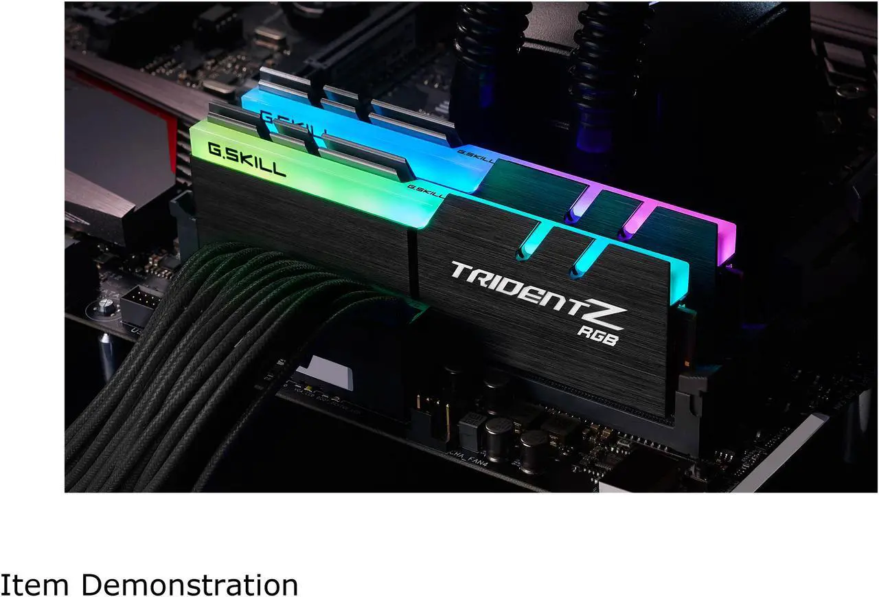 Alt view image 2 of 4 - G.SKILL TridentZ RGB Series 32GB (2 x 16GB) 288-Pin PC RAM DDR4 4000 (PC4 32000) Desktop Memory Model F4-4000C16D-32GTZRA