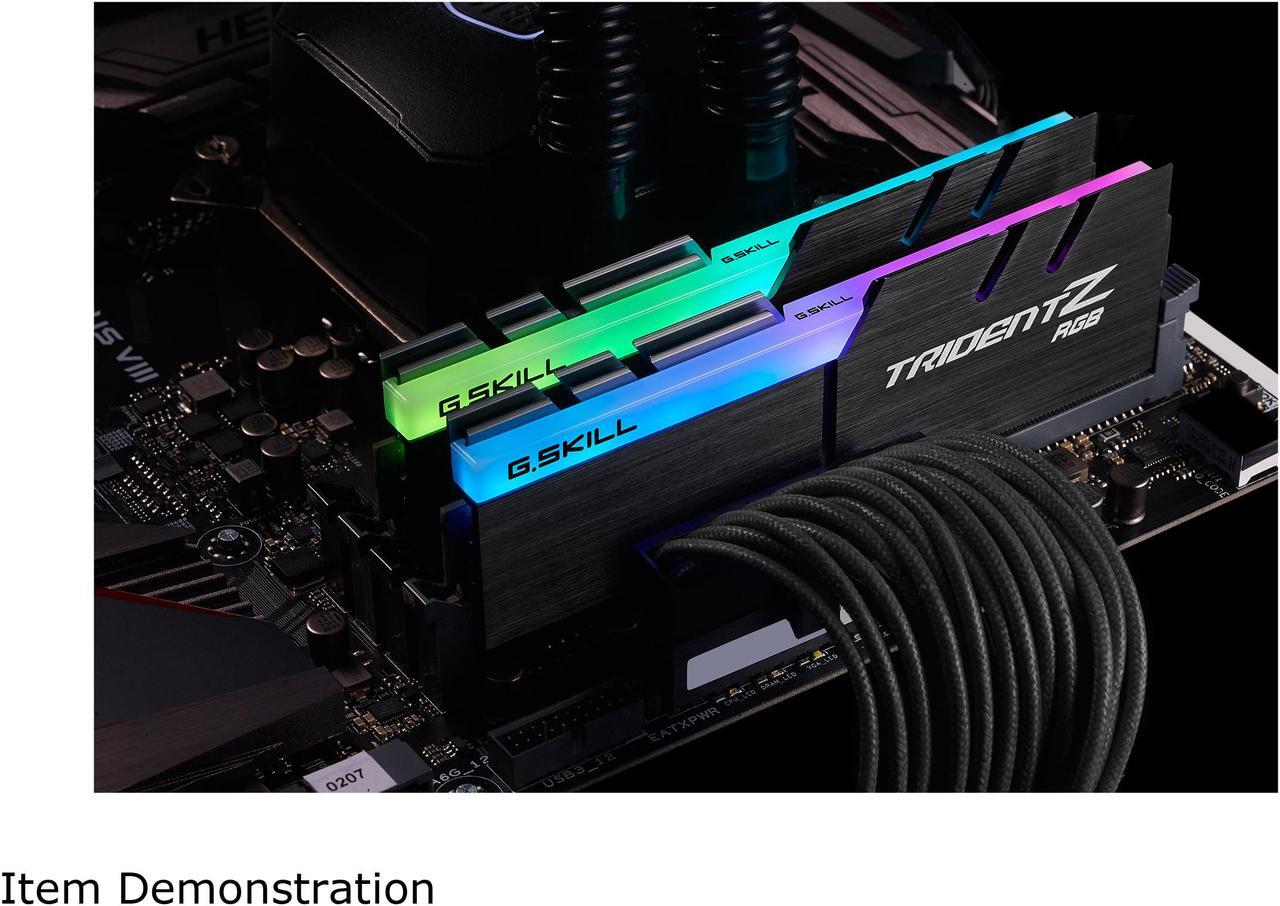 Alt view image 3 of 4 - G.SKILL TridentZ RGB Series 64GB (2 x 32GB) 288-Pin PC RAM DDR4 4266 (PC4 34100) Desktop Memory Model F4-4266C19D-64GTZR