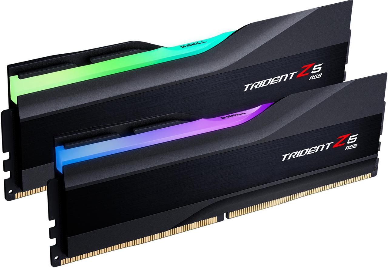 G.SKILL Trident Z5 RGB Series 32GB (2 x 16GB) 288-Pin DDR5 SDRAM DDR5 6400 Intel XMP 3.0 Desktop Memory Model F5-6400J3239G16GX2-TZ5RK