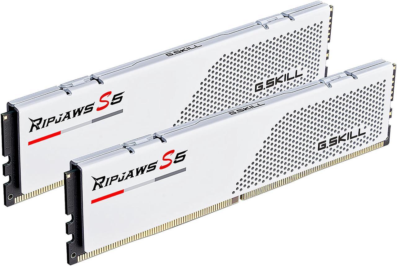 G.SKILL Ripjaws S5 Series 32GB (2 x 16GB) 288-Pin PC RAM DDR5 6000 (PC5 48000) Desktop Memory Model F5-6000J3238F16GX2-RS5W