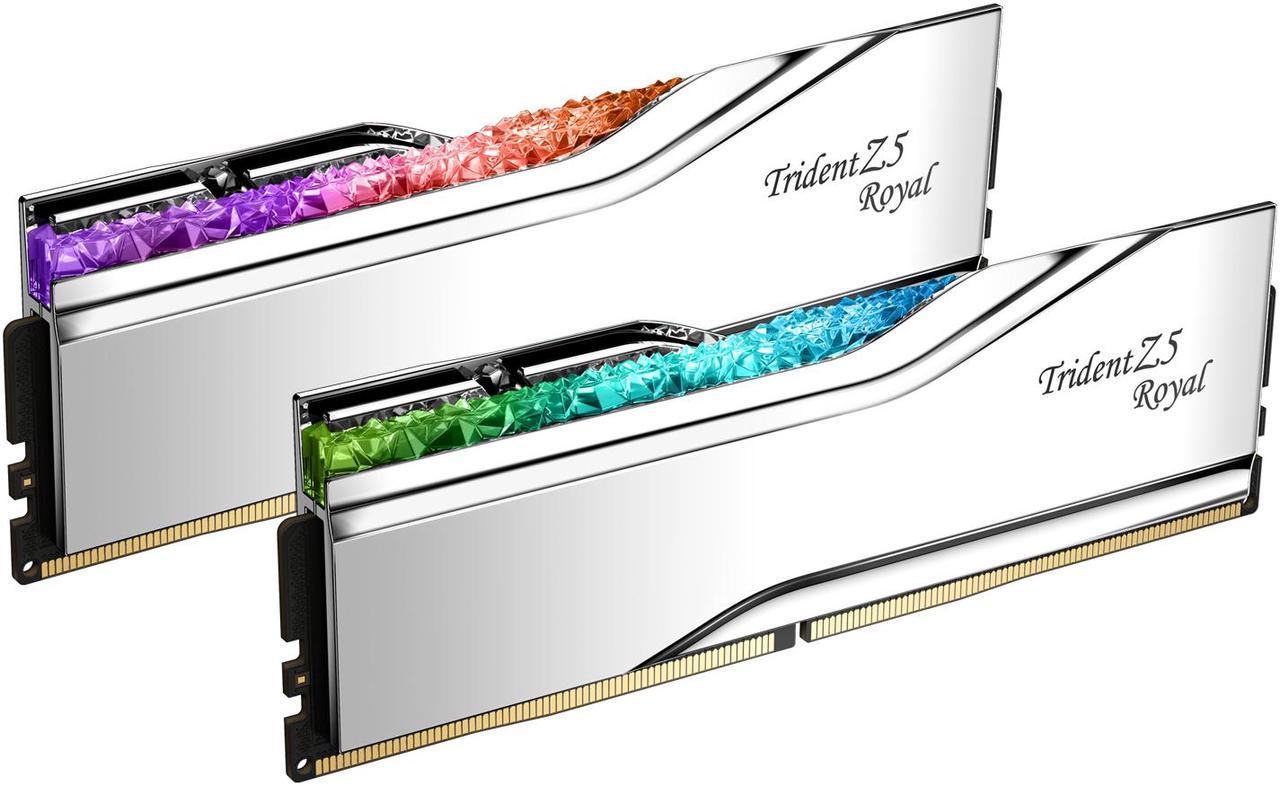 G.SKILL Trident Z5 Royal Series 32GB (2 x 16GB) 288-Pin PC RAM DDR5 7600 (PC5 60800) Desktop Memory Model F5-7600J3646G16GX2-TR5S