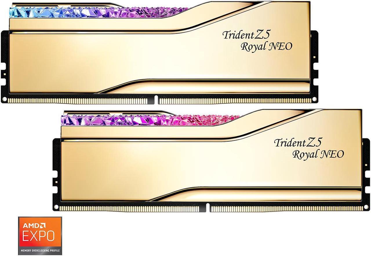 Main image of G.SKILL Trident Z5 Royal Series 48GB (2 x 24GB) 288-Pin PC RAM DDR5 6000 (PC5 48000) Desktop Memory Model F5-6000J2636H24GX2-TR5NG