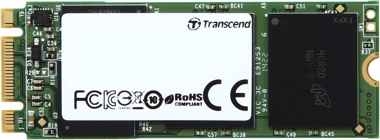 Alt view image 2 of 4 - Transcend MTS600 M.2 2260 64GB SATA III MLC Internal Solid State Drive (SSD) TS64GMTS600