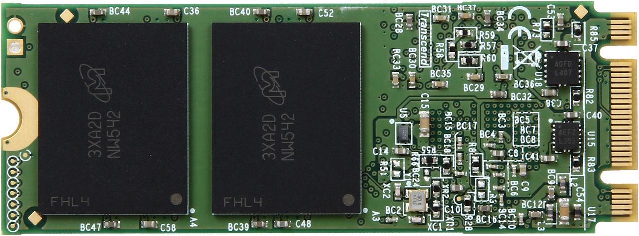 Alt view image 3 of 4 - Transcend MTS600 M.2 2260 64GB SATA III MLC Internal Solid State Drive (SSD) TS64GMTS600