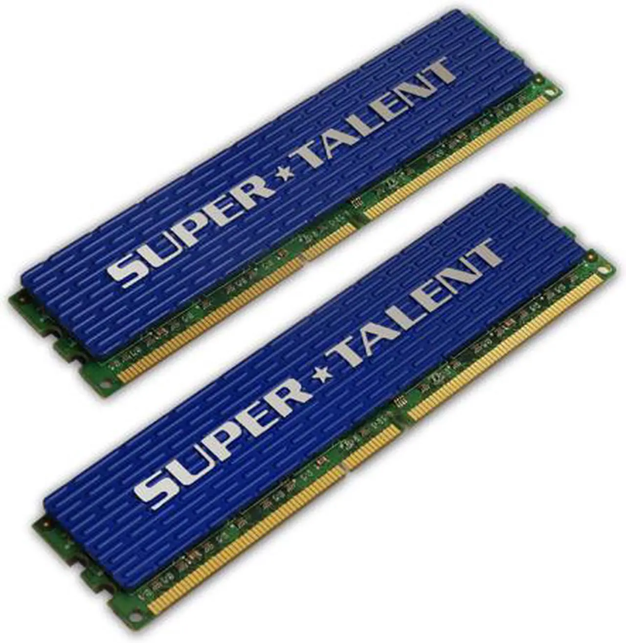 Main image of SUPER TALENT 2GB (2 x 1GB) DDR2 800 (PC2 6400) Dual Channel Kit Desktop Memory Model T800UX2GC4