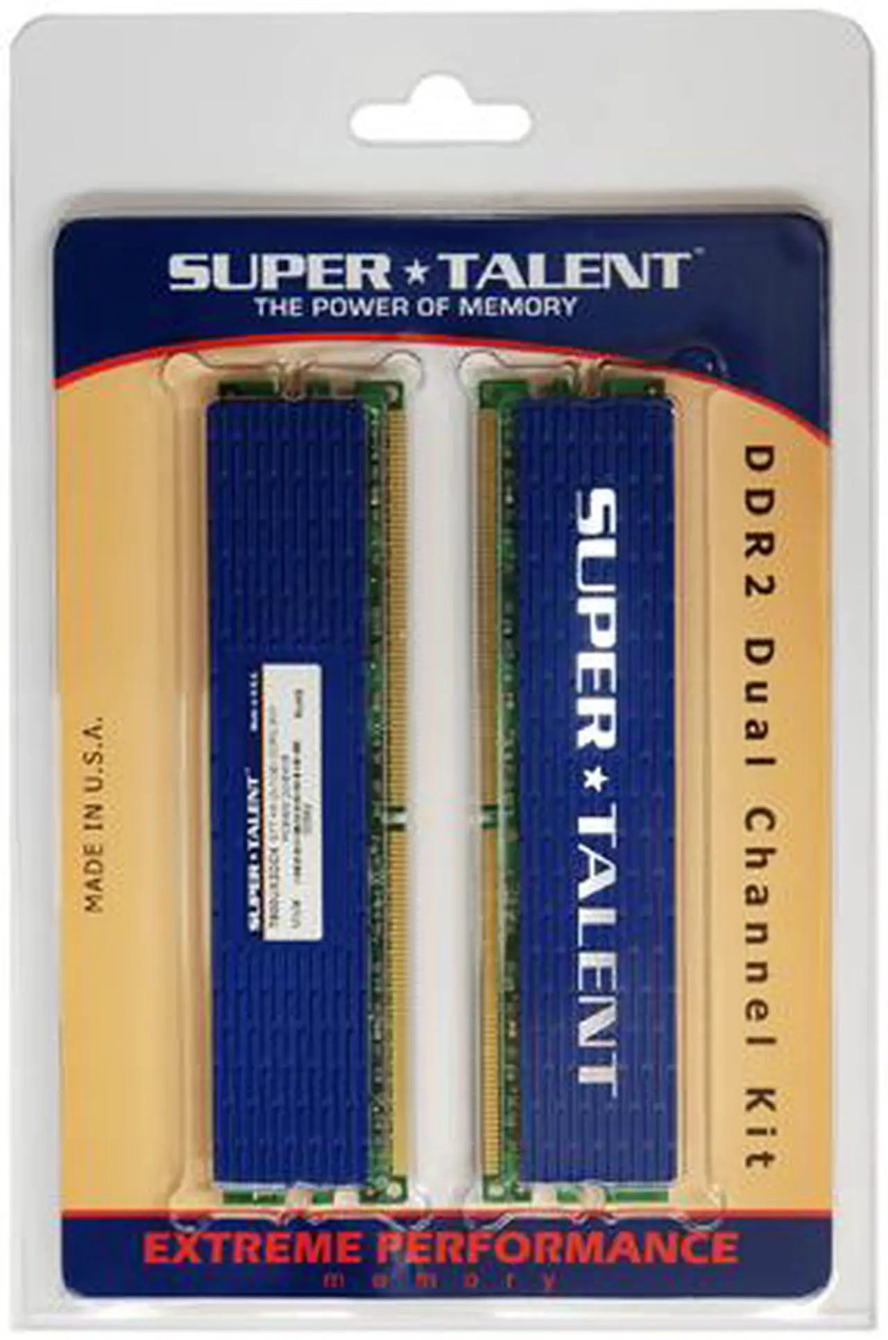 Alt view image 3 of 3 - SUPER TALENT 2GB (2 x 1GB) DDR2 800 (PC2 6400) Dual Channel Kit Desktop Memory Model T800UX2GC4
