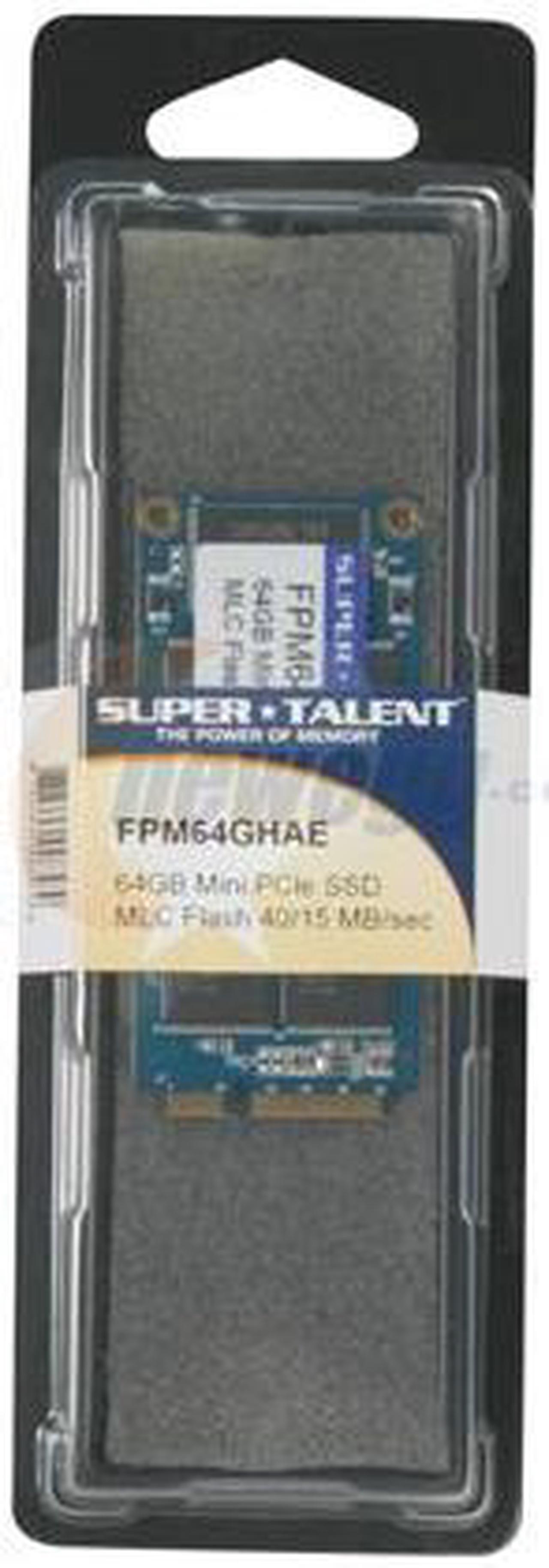 Alt view image 3 of 3 - SUPER TALENT 64GB Mini PCIe (PATA) MLC Internal Solid State Drive (SSD) FPM64GHAE