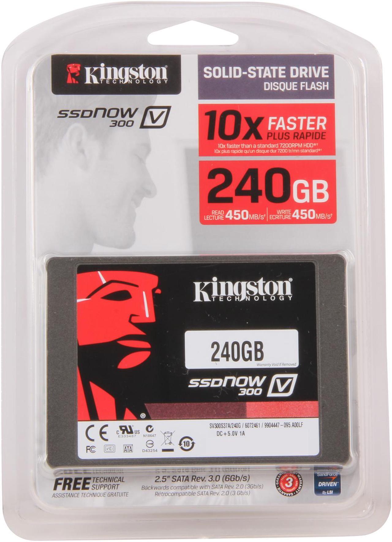 Alt view image 6 of 6 - Kingston SSDNow V300 Series 2.5" 240GB SATA III Internal Solid State Drive (SSD) SV300S37A/240G
