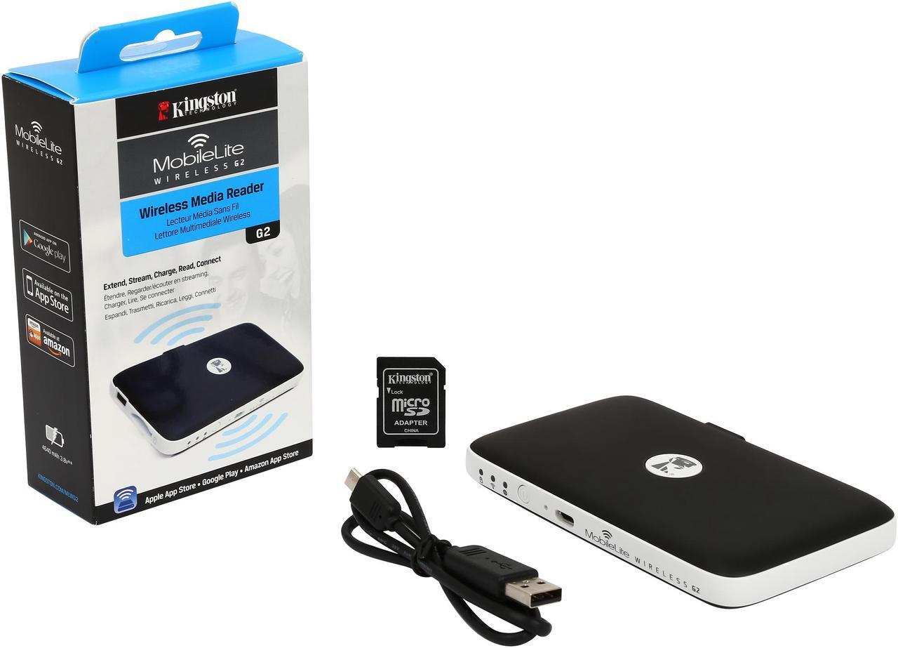 Alt view image 7 of 6 - Kingston MLWG2 Digital MobileLite Wireless Flash Card Reader G2 5-in-1 Mobile Companion for iPhone, iPad, any IOS / Android smart phone and Tablets