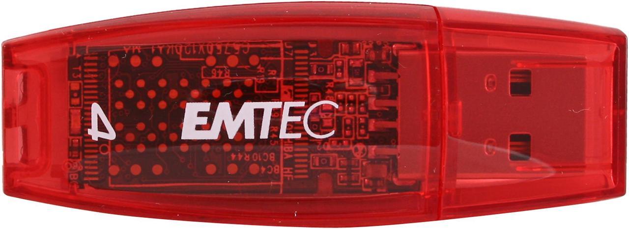 Alt view image 2 of 6 - EMTEC C400 Candy Series 4GB USB 2.0 Flash Drive (Red) EKMMD4GC400