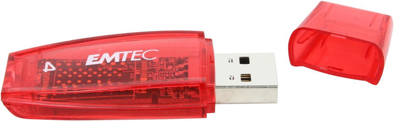 Alt view image 4 of 6 - EMTEC C400 Candy Series 4GB USB 2.0 Flash Drive (Red) EKMMD4GC400