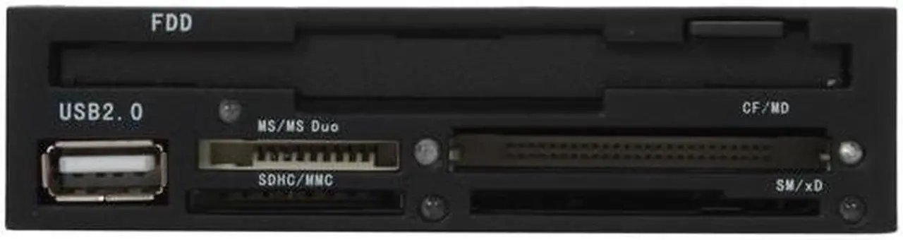 Alt view image 2 of 6 - Nippon Labs Delux Internal Card Reader with Floppy Drive 3.5” Internal All In One Card Reader/Writer with USB2.0 & FDD1.44" & 3.5" FLOPPY DRIVE Model ICR-EE