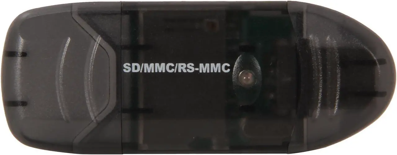 Alt view image 2 of 5 - Nippon Labs VCR-339-BK Black USB 2.0 Supports SDHC/ SD/ MMC II/ RS MMC/ Ultra II SD/ Extreme SD/ Extreme III SD/ *MiniSD/ *MMC Micro/ *Micro SD Memory Card Reader - OEM