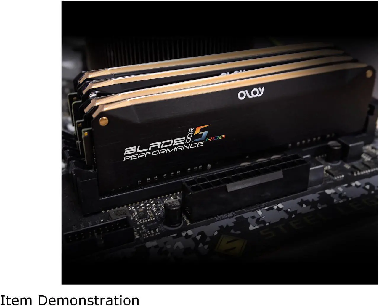 Alt view image 4 of 5 - OLOy Blade RGB 32GB (2 x 16GB) 288-Pin PC RAM DDR5 5200 (PC5 41600) Desktop Memory Model ND5U1652361BRKDE