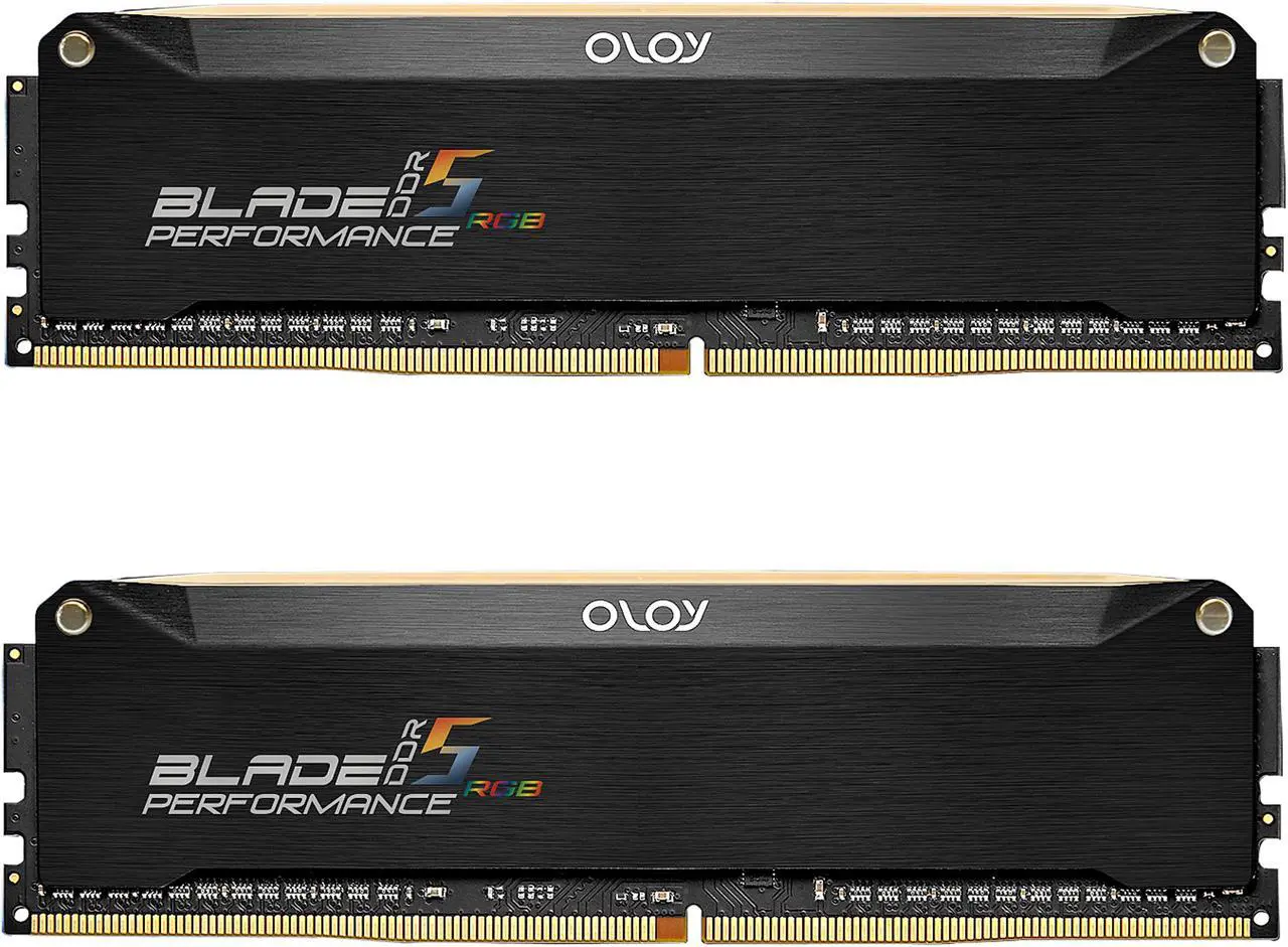 Alt view image 2 of 5 - OLOy Blade RGB (OLOY) 32GB (2 x 16GB) 288-Pin PC RAM DDR5 5600 (PC5 44800) desktop memory Model ND5U1656360BRKDE