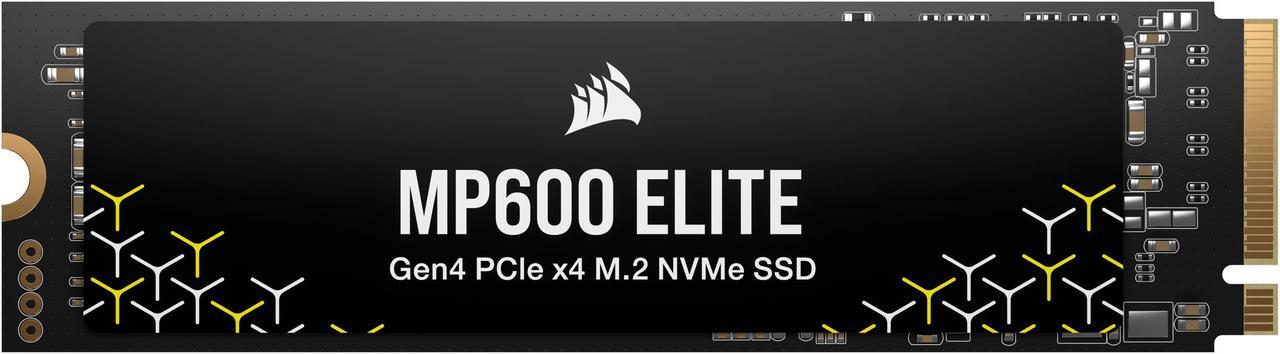 Corsair MP600 Elite M.2 2280 1TB PCI-Express 4.0 x4, NVMe 1.4 3D TLC Internal Solid State Drive Up to 7000 MB/sec (SSD) CSSD-F1000GBMP600ENH