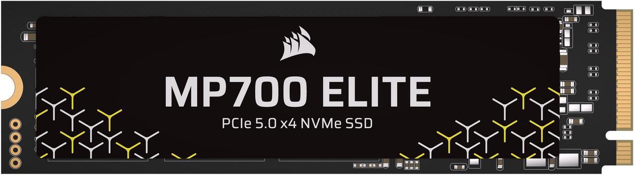 Alt view image 3 of 20 - Corsair MP700 Elite M.2 2280 1TB PCI-Express 5.0 x4 3D TLC Internal Solid State Drive (SSD) Up to 10000 MB/s CSSD-F1000GBMP700ENH