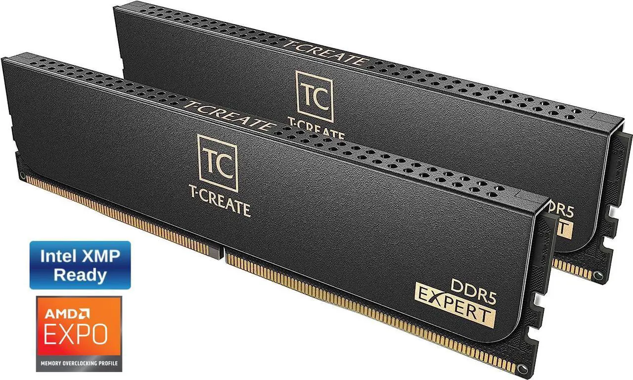 Main image of Team T-CREATE EXPERT 64GB (2 x 32GB) DDR5 6400 (PC5 51200) Desktop Memory Model CTCED564G6400HC34BDC01