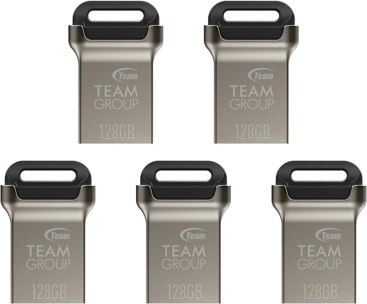 Team 640GB (128GB x 5) C162 USB 3.2 Gen 1 Flash Drive, Up to 140MB/s   (TC1623128GB01)