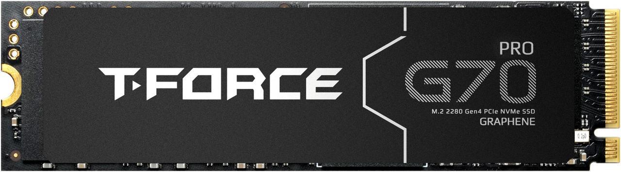 Team Group T-FORCE G70 PRO Graphene M.2 2280 4TB PCIe 4.0 x4 with NVMe 1.4 TLC Internal Solid State Drive (SSD) TM8FFH004T0C129