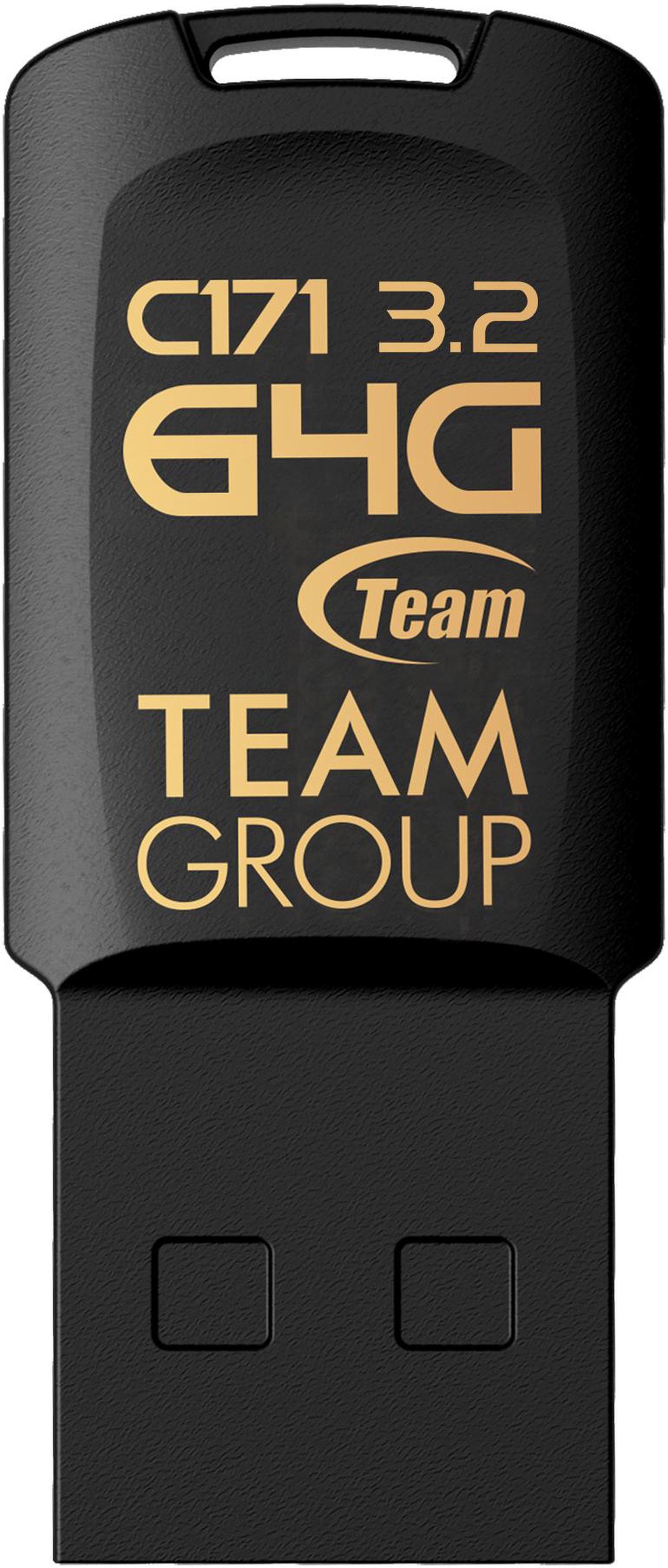 TEAM 64GB C171 USB 3.2 Gen 1 Flash Drive, Speed Up to 100MB/s (TC171364GB01)